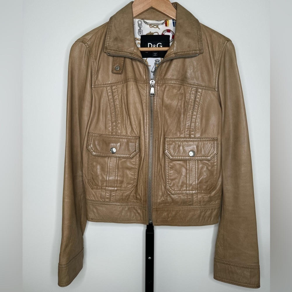 D&G Dolce & Gabbana Women's Leather‎ Jacket
